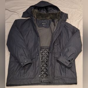 London Fog All Weather Coat, Parka Style 2 in 1 Removable Inner Jacket